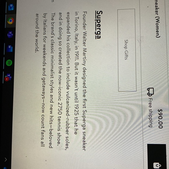 Superga, color block platform shoe, color is gray-fossil, and white. - Picture 7 of 10